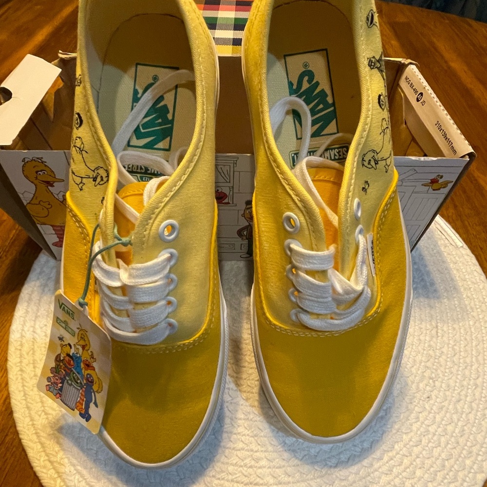 Sesame Street Vans Yellow Sneakers